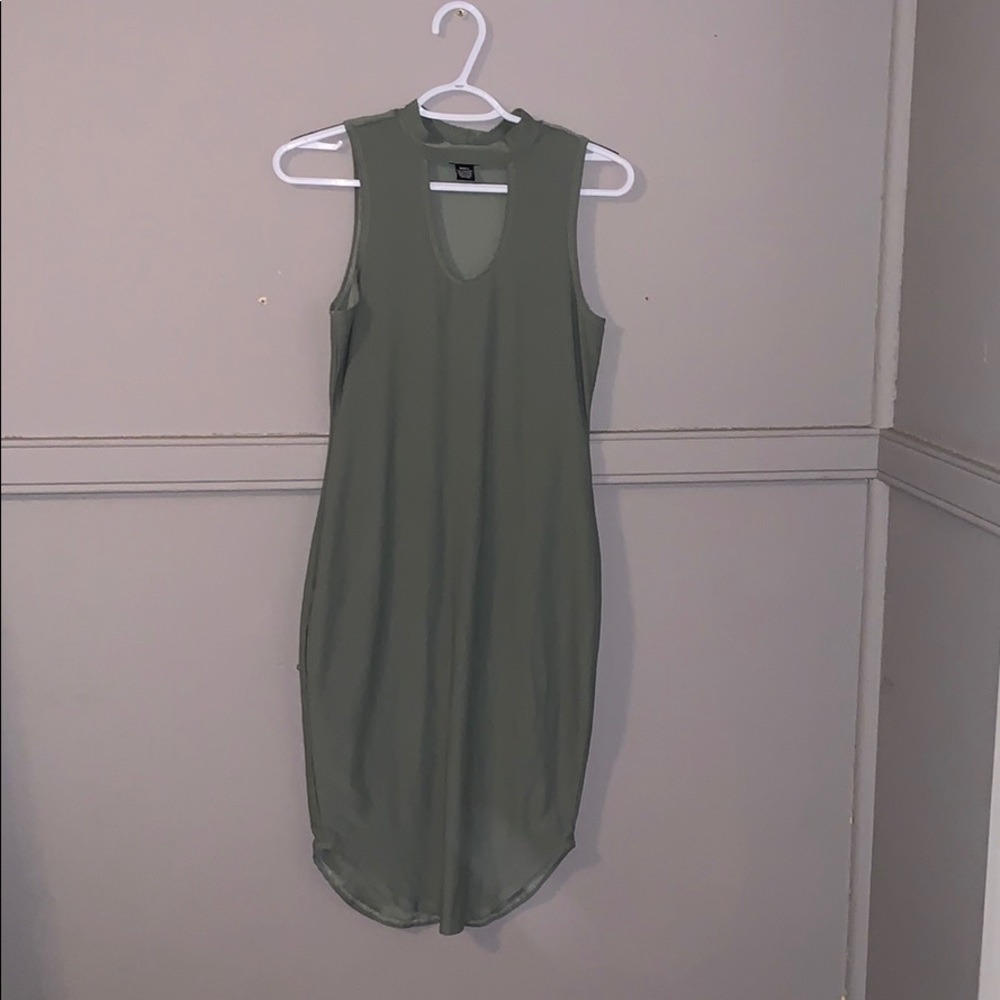 Army green Bodycon dress